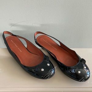 Marc Jacobs Black Cat Face Flats
